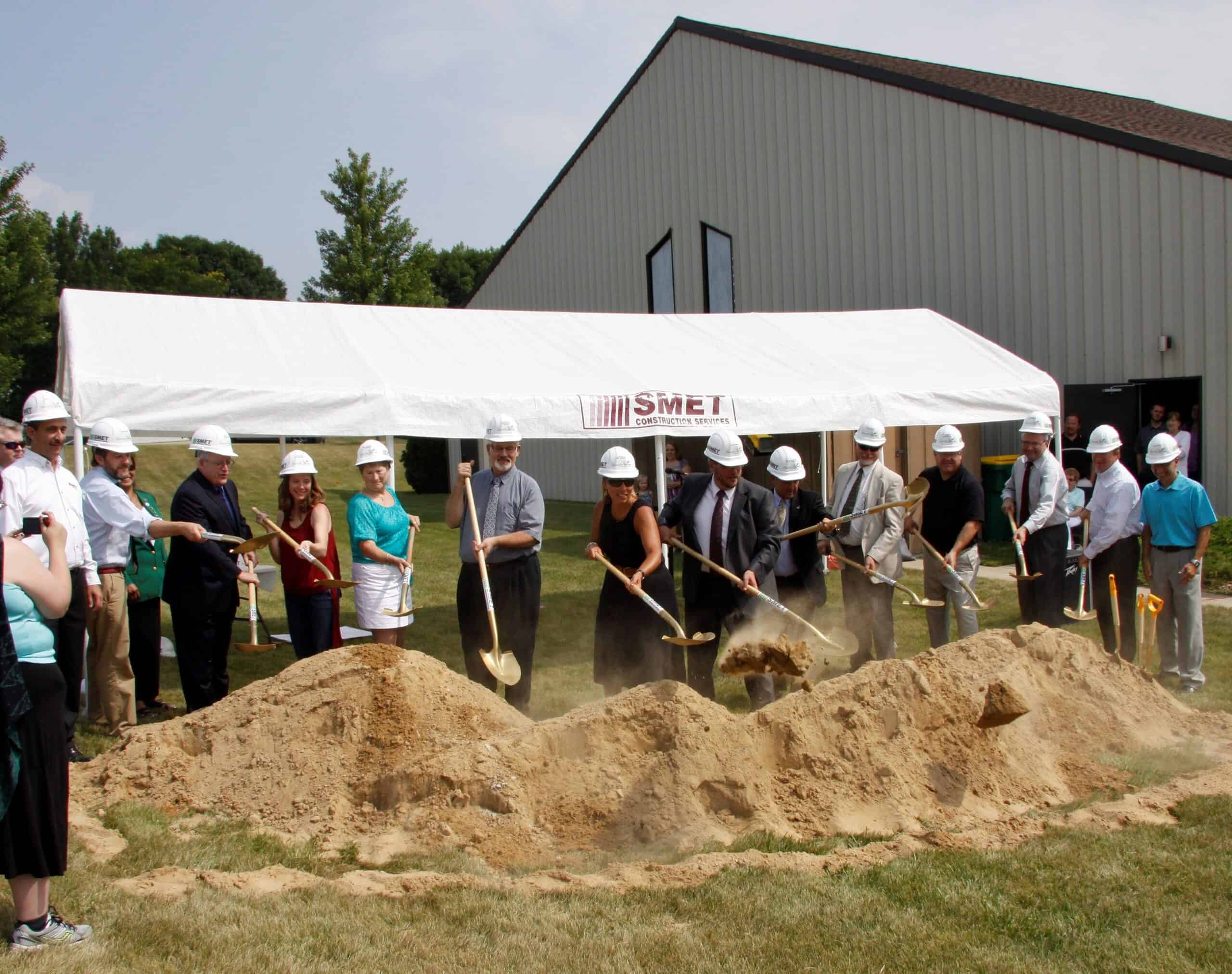 Grounbreaking for new addition at Beautiful Savior Lutheran Church, Green Bay, WI